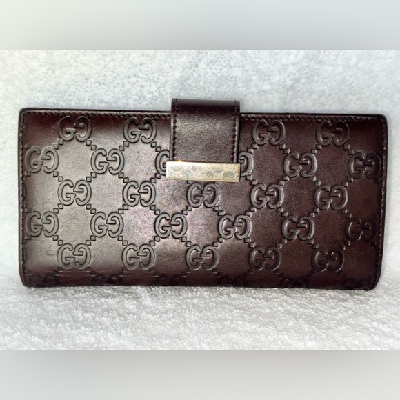 GUCCI Authentic  Guccisima Continental leather wallet - Picture 3 of 15